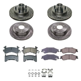 Callahan Brake Parts® - Drilled and Slotted Front and Rear Brake Kit