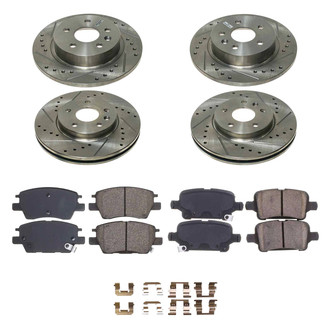 Callahan Brake Parts® - Drilled and Slotted Front and Rear Brake Kit
