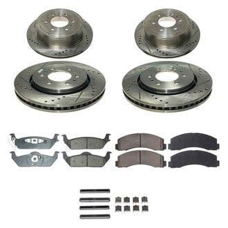 Callahan Brake Parts® - Drilled and Slotted Front and Rear Brake Kit