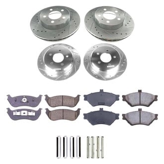 Callahan Brake Parts® - Drilled and Slotted Front and Rear Brake Kit