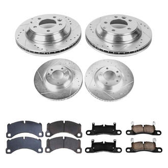 Callahan Brake Parts® - Drilled and Slotted Front and Rear Brake Kit