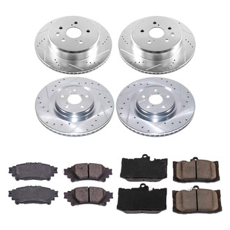Callahan Brake Parts® - Drilled and Slotted Front and Rear Brake Kit