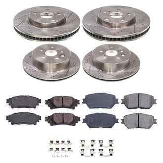 Callahan Brake Parts® - Drilled and Slotted Front and Rear Brake Kit