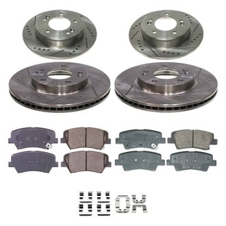 Callahan Brake Parts® - Drilled and Slotted Brake Kit