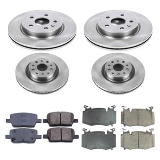 Callahan Brake Parts® - Plain Front and Rear Brake Kit