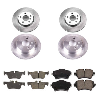 Callahan Brake Parts® - Plain Front and Rear Brake Kit
