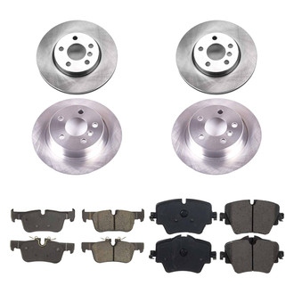 Callahan Brake Parts® - Plain Front and Rear Brake Kit