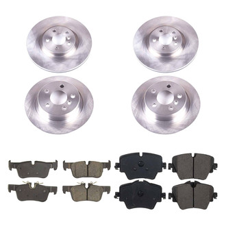 Callahan Brake Parts® - Plain Front and Rear Brake Kit