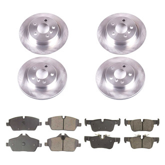 Callahan Brake Parts® - Plain Front and Rear Brake Kit