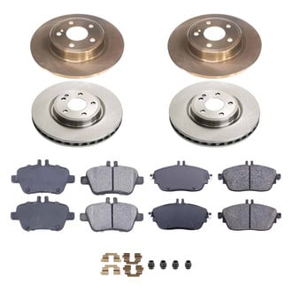 Callahan Brake Parts® - Plain Front and Rear Brake Kit