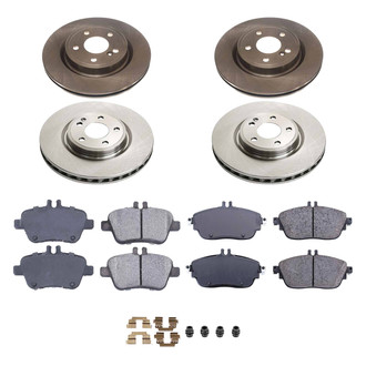 Callahan Brake Parts® - Plain Front and Rear Brake Kit