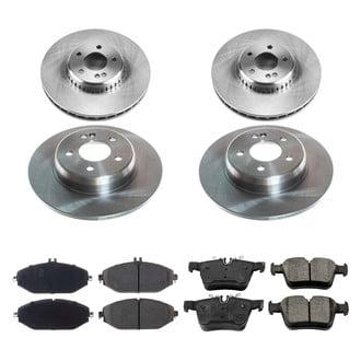 Callahan Brake Parts® - Plain Front and Rear Brake Kit