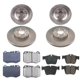 Callahan Brake Parts® - Plain Front and Rear Brake Kit