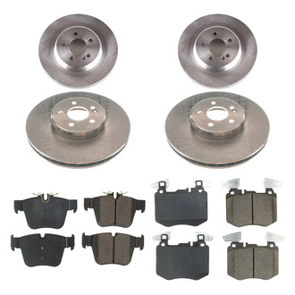 Callahan Brake Parts® - Plain Front and Rear Brake Kit