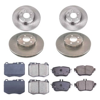 Callahan Brake Parts® - Plain Front and Rear Brake Kit