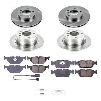 Callahan Brake Parts® - Plain Front and Rear Brake Kit