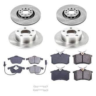 Callahan Brake Parts® - Plain Front and Rear Brake Kit