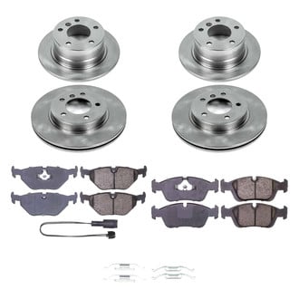 Callahan Brake Parts® - Plain Front and Rear Brake Kit