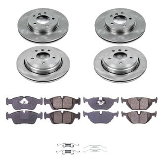 Callahan Brake Parts® - Plain Front and Rear Brake Kit
