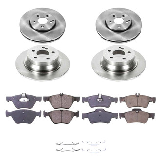 Callahan Brake Parts® - Plain Front and Rear Brake Kit