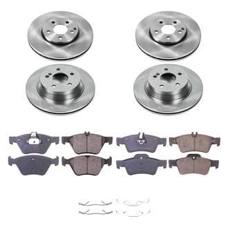 Callahan Brake Parts® - Plain Front and Rear Brake Kit