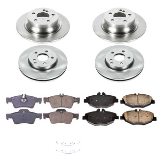 Callahan Brake Parts® - Plain Front and Rear Brake Kit