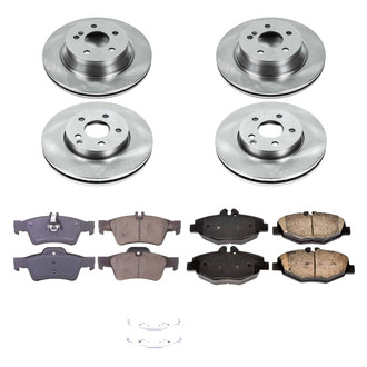 Callahan Brake Parts® - Plain Front and Rear Brake Kit