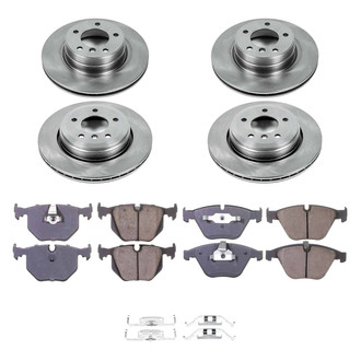 Callahan Brake Parts® - Plain Front and Rear Brake Kit