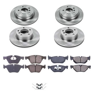 Callahan Brake Parts® - Plain Front and Rear Brake Kit