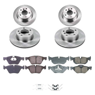 Callahan Brake Parts® - Plain Front and Rear Brake Kit