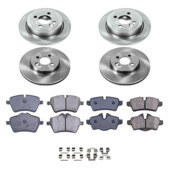 Callahan Brake Parts® - Plain Front and Rear Brake Kit