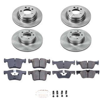 Callahan Brake Parts® - Plain Front and Rear Brake Kit
