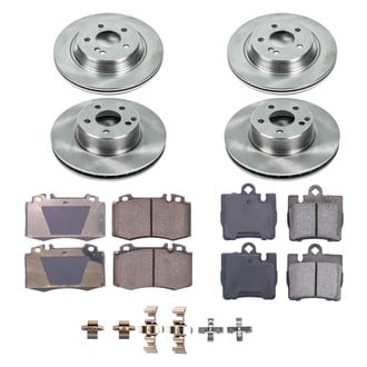Callahan Brake Parts® - Plain Front and Rear Brake Kit