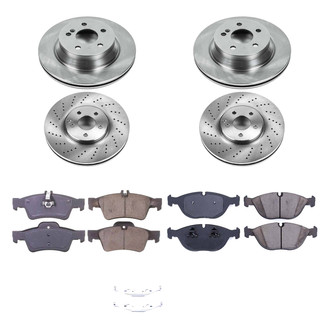 Callahan Brake Parts® - Plain Front and Rear Brake Kit