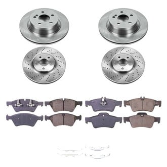Callahan Brake Parts® - Plain Front and Rear Brake Kit