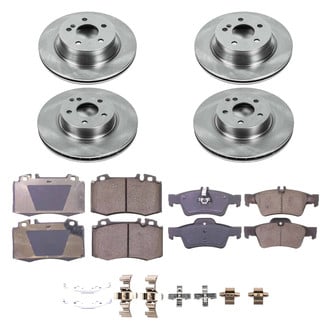Callahan Brake Parts® - Plain Front and Rear Brake Kit