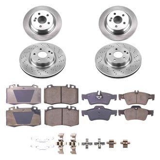 Callahan Brake Parts® - Plain Front and Rear Brake Kit