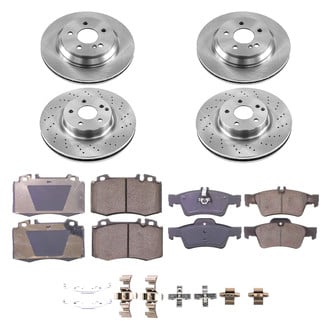 Callahan Brake Parts® - Plain Front and Rear Brake Kit