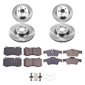 Callahan Brake Parts® - Plain Front and Rear Brake Kit