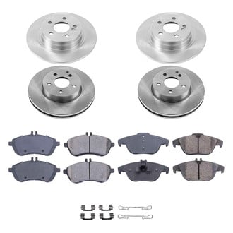 Callahan Brake Parts® - Plain Front and Rear Brake Kit