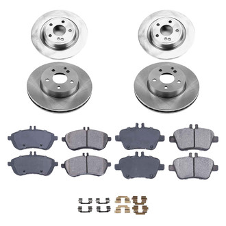 Callahan Brake Parts® - Plain Front and Rear Brake Kit
