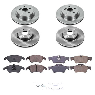 Callahan Brake Parts® - Plain Front and Rear Brake Kit