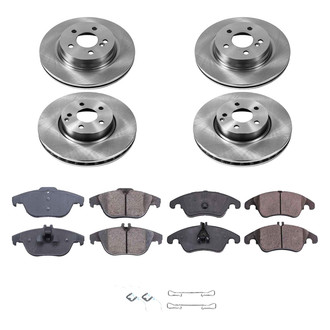 Callahan Brake Parts® - Plain Front and Rear Brake Kit