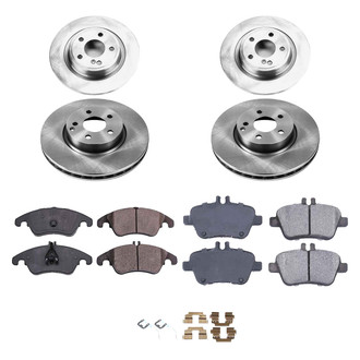 Callahan Brake Parts® - Plain Front and Rear Brake Kit