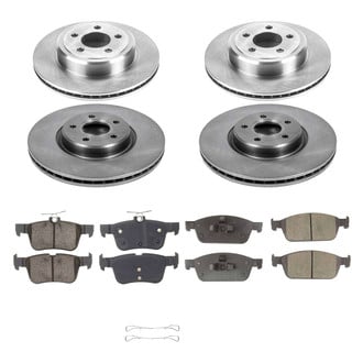 Callahan Brake Parts® - Plain Front and Rear Brake Kit