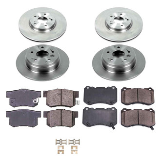 Callahan Brake Parts® - Plain Front and Rear Brake Kit