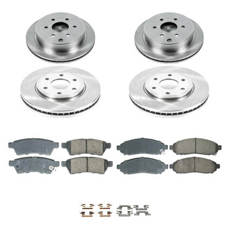 Callahan Brake Parts® - Plain Front and Rear Brake Kit
