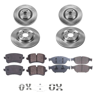 Callahan Brake Parts® - Plain Front and Rear Brake Kit