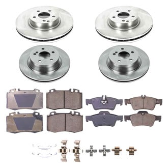 Callahan Brake Parts® - Plain Front and Rear Brake Kit