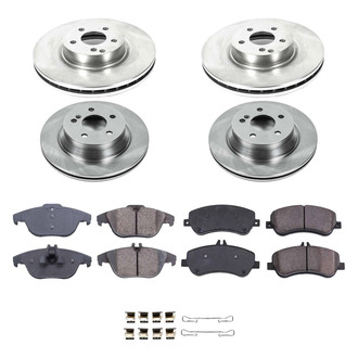 Callahan Brake Parts® - Plain Front and Rear Brake Kit